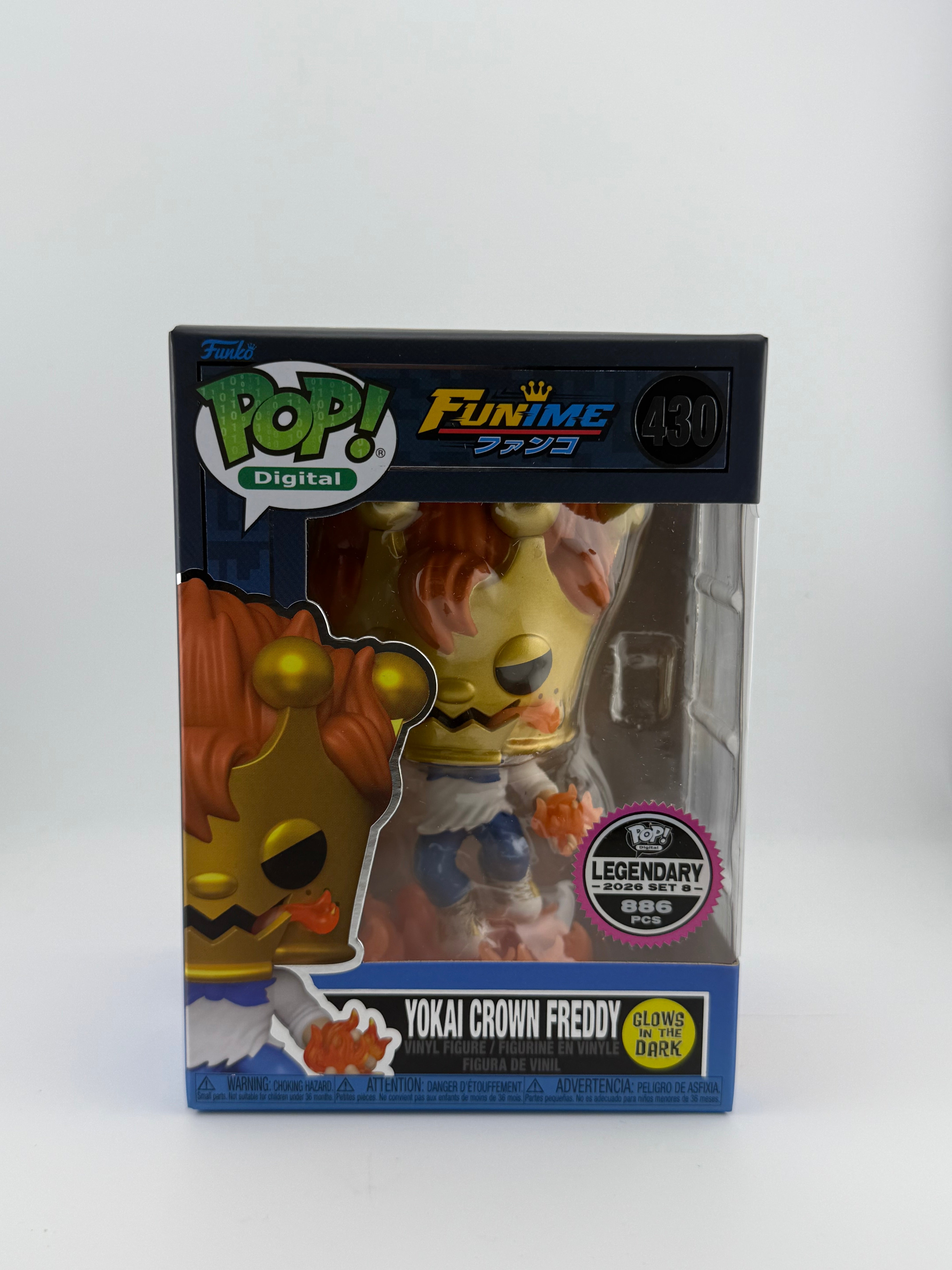Funko POP! YOKAI CROWN FREDDY 430 GITD NFT EXCLUSIVE LE 886