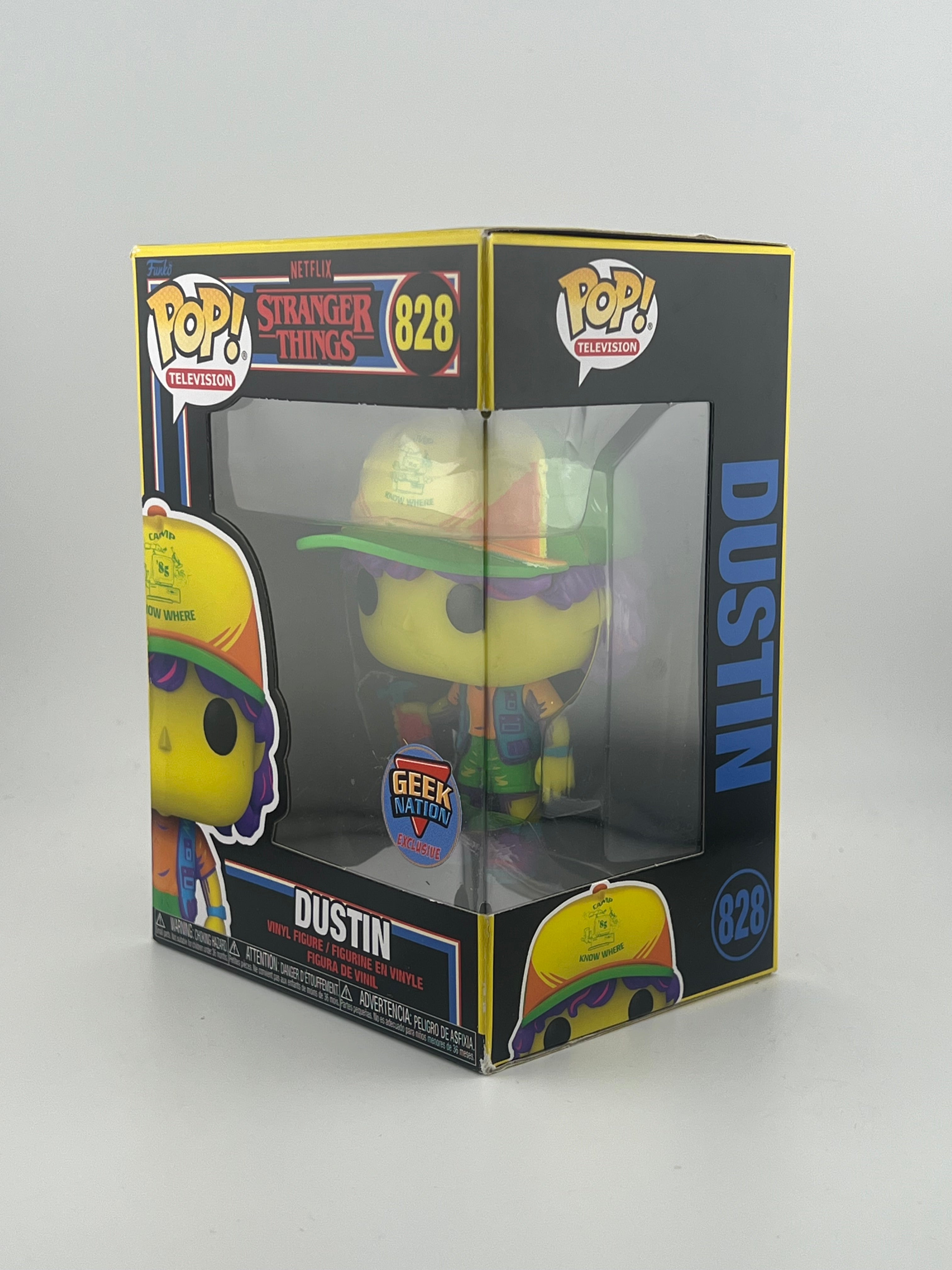 Funko Pop! DUSTIN 828 GEEK NATION EXCLUSIVE -STRANGER THINGS