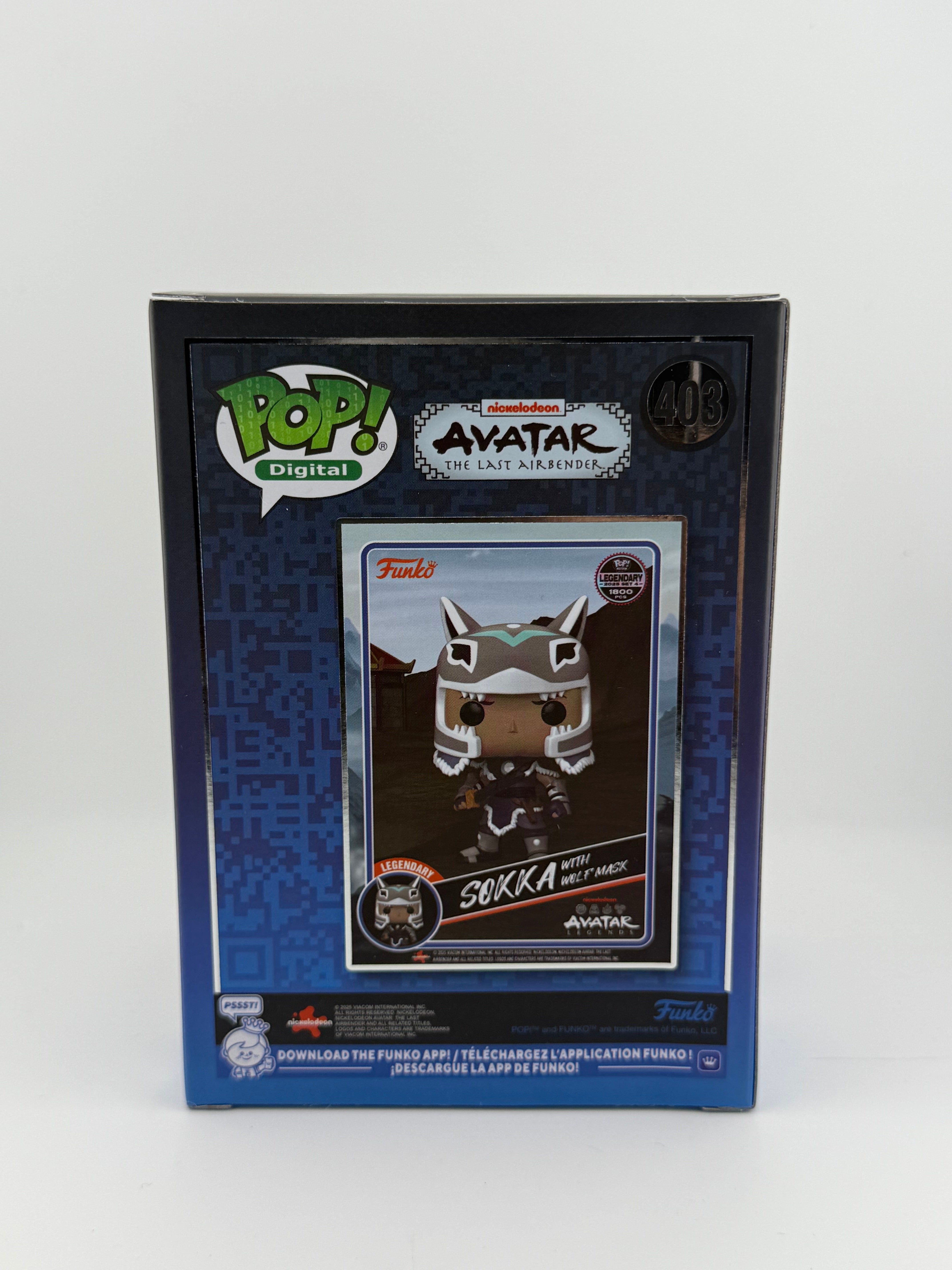 Funko POP! SOKKA WITH WOLF MASK 403 NFT EXCLUSIVE LE 1741