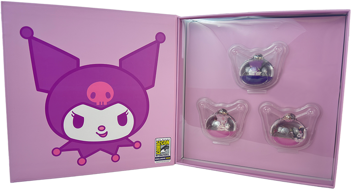 2025 SDCC Exclusive Sanrio Hello Kitty “Kuromi” Tsunameez 3‑Pack Set