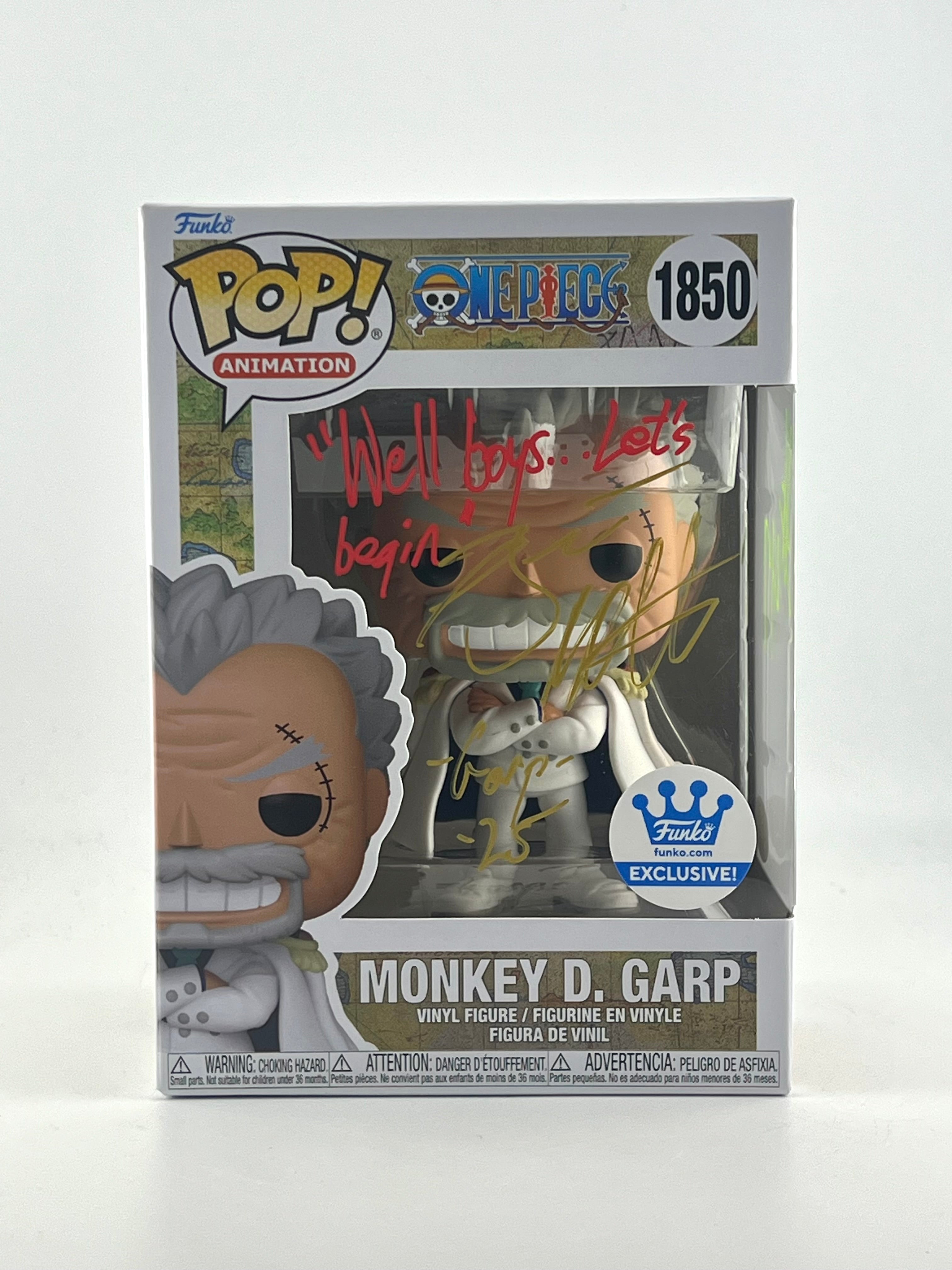 Funko Pop! MONKEY D. GARP 1850 FUNKO.COM EXCLUSIVE AUTO