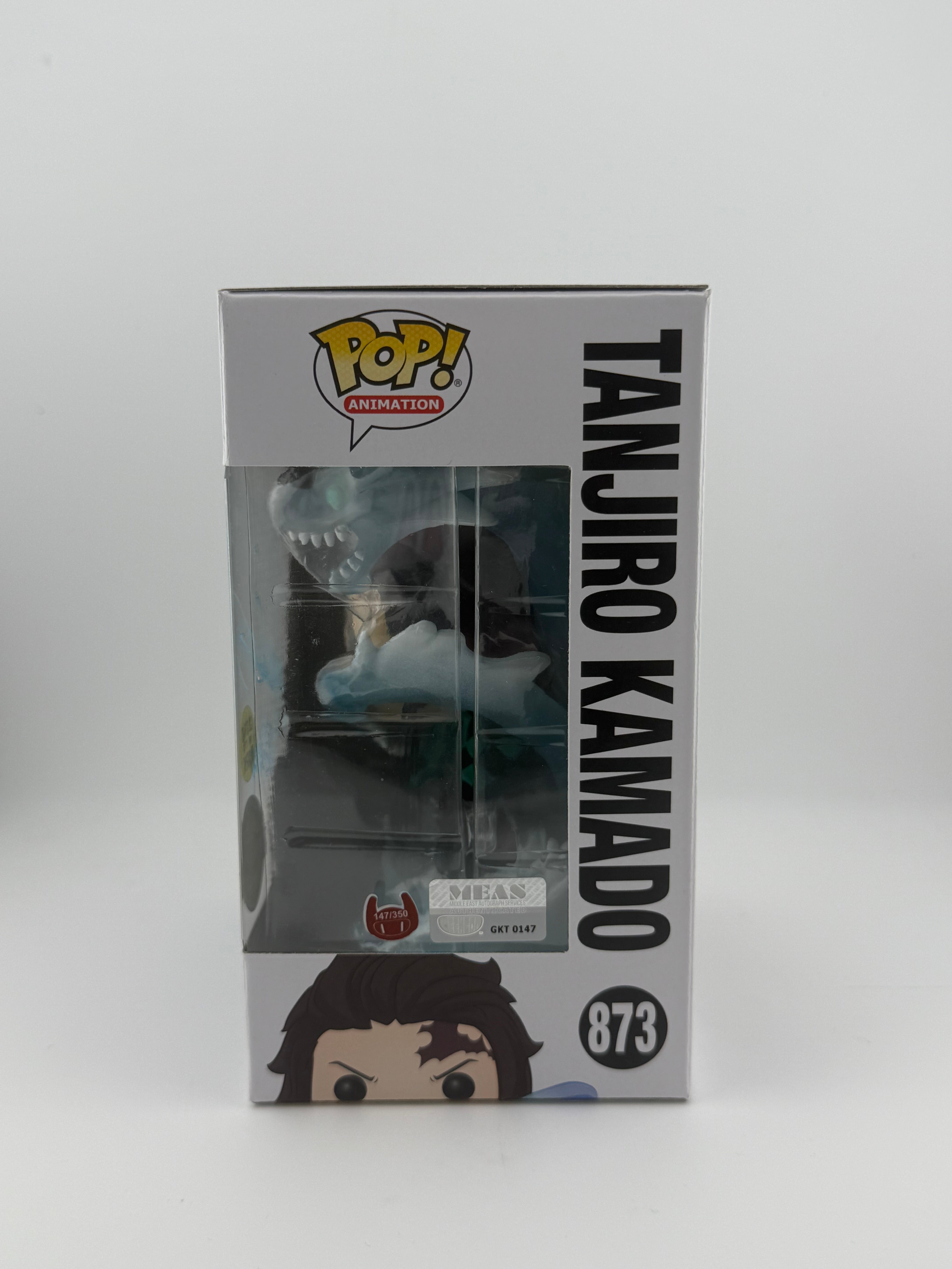 Funko POP! JVA SIGNED TANJIRO KAMADO 873 GITD SE