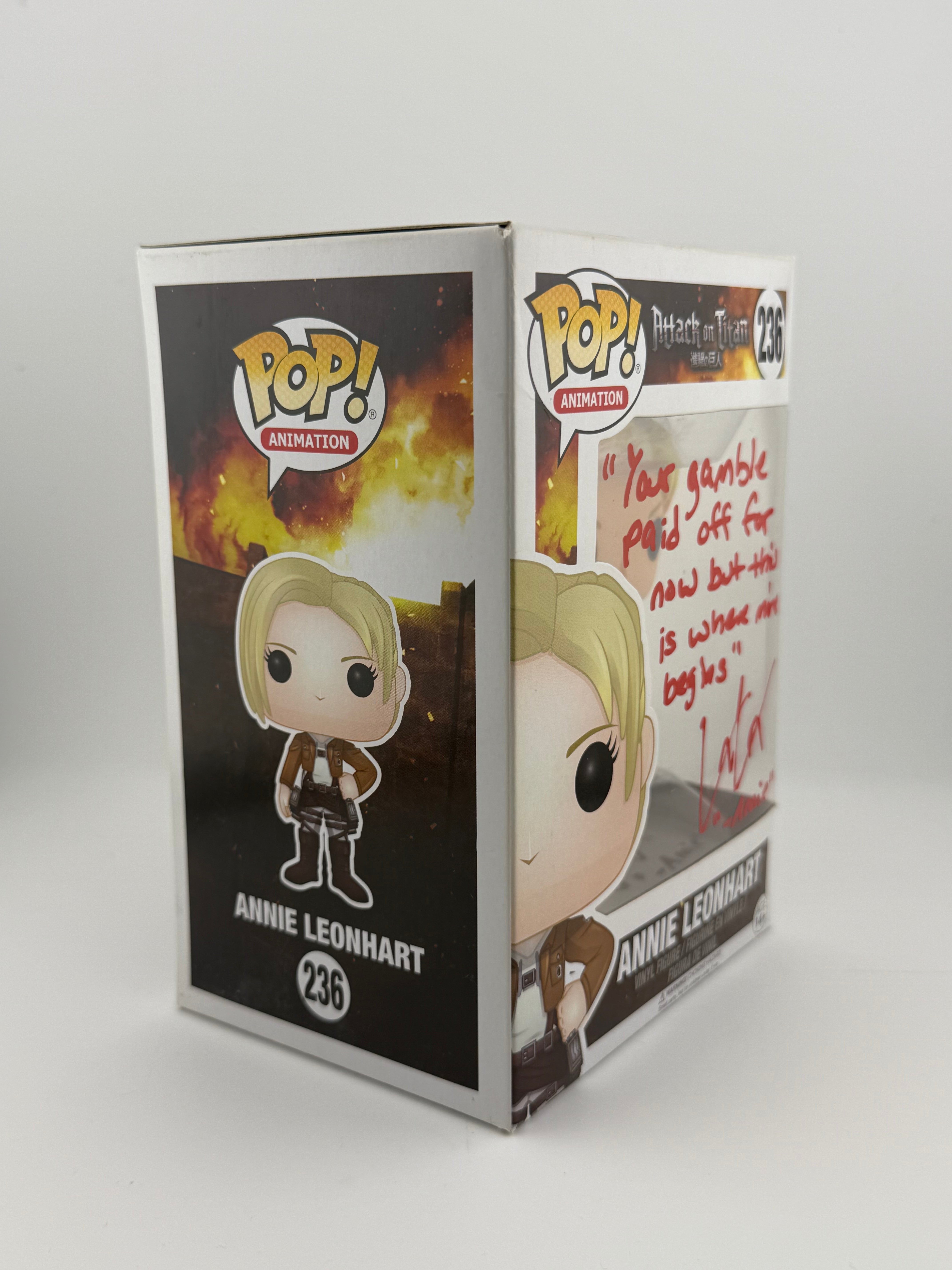 Signed Attack on Titan - Annie Leonhart #236 (Lauren Landa) + JSA
