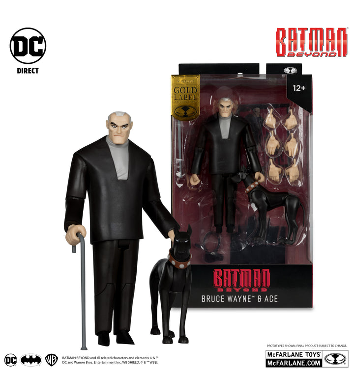 BRUCE WAYNE & ACE (BATMAN BEYOND) GOLD LABEL - SDCC EXCLUSIVE