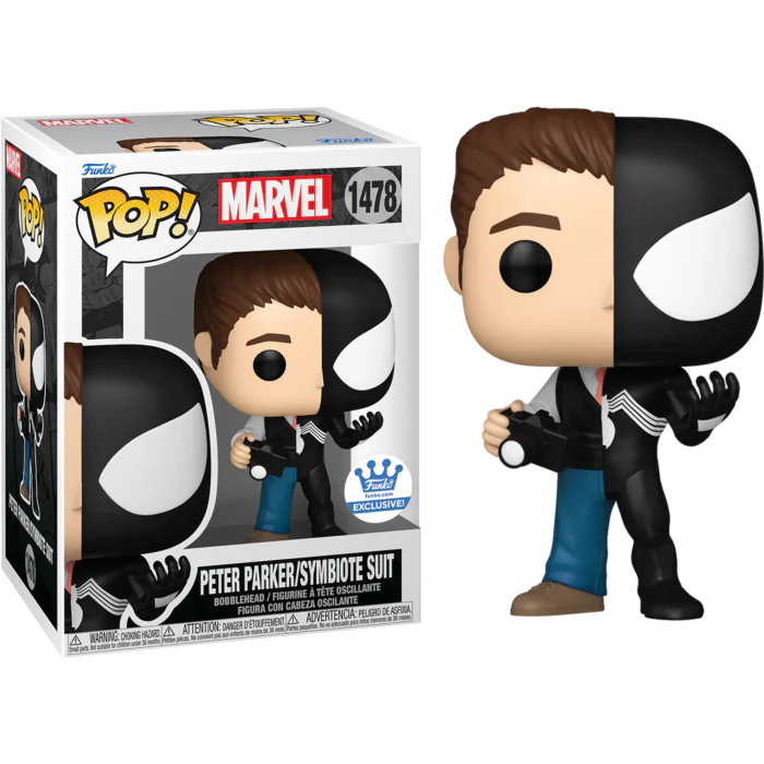 FUNKO POP! PETER PARKER / SYMBIOTE SUIT 1478 FUNKO SHOP EXCLUSIVE