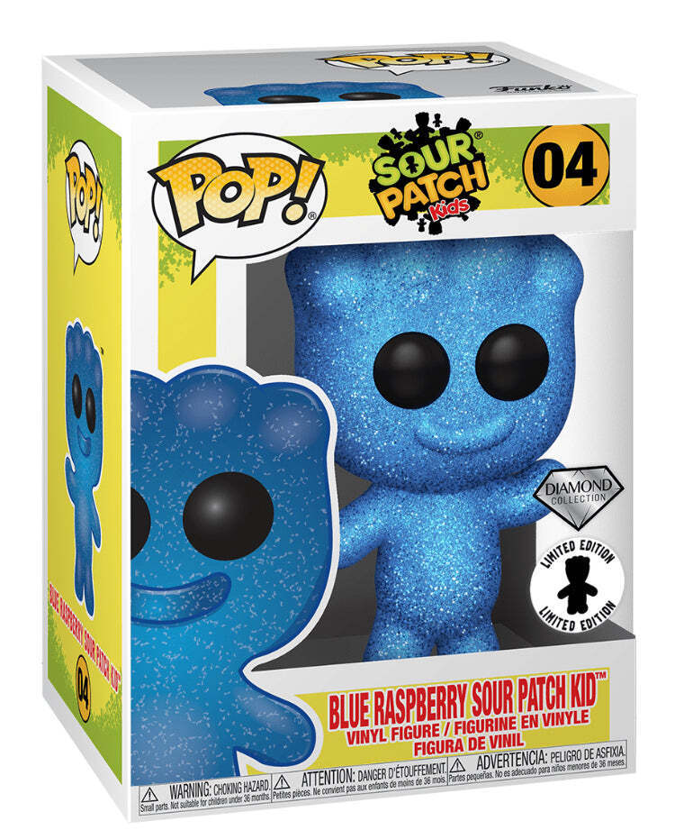 FUNKO POP! BLUE RASBERRY SOUR PATCH KID 04 DIAMOND GLITTER