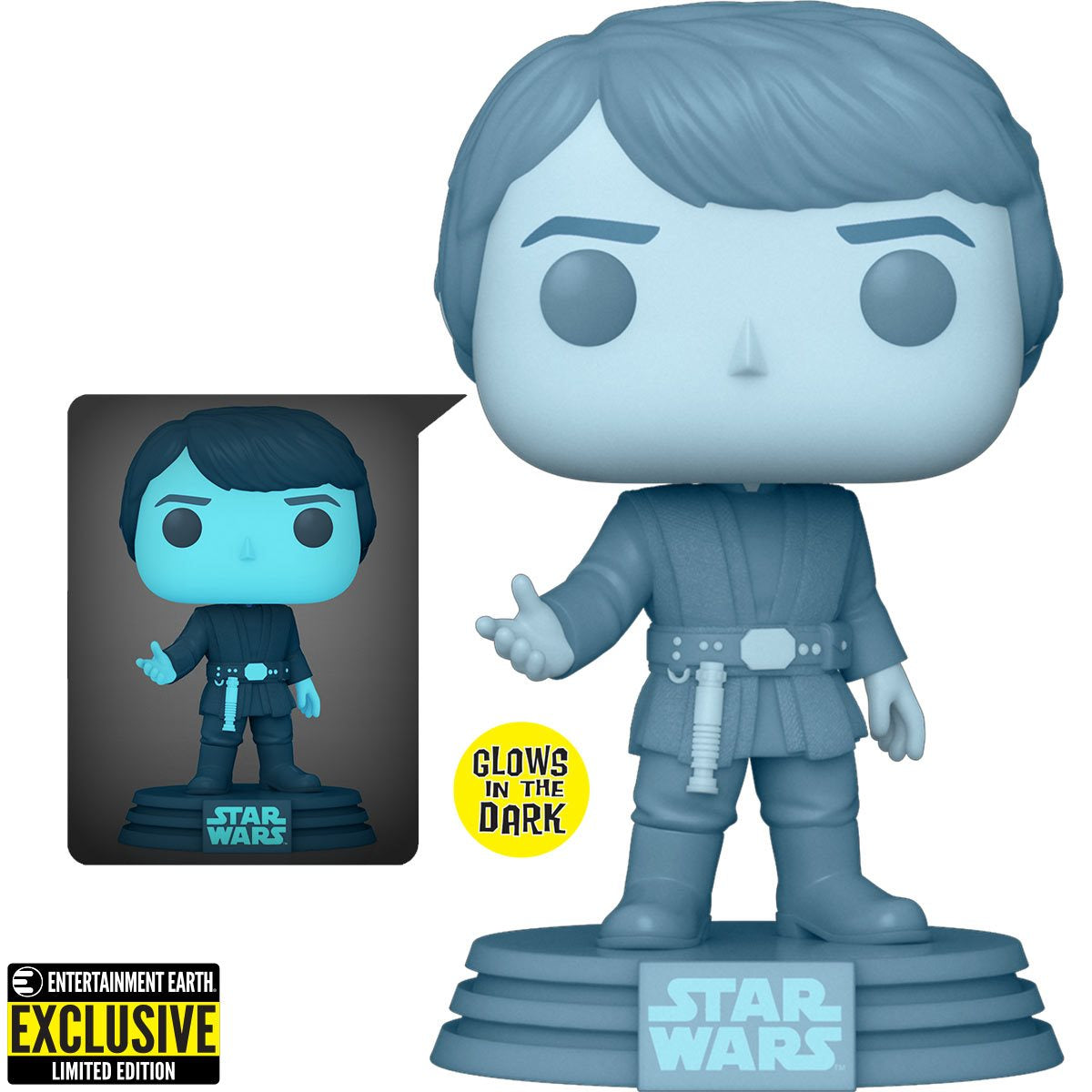 FUNKO POP! Holographic Luke Skywalker 615 Entertainment Earth