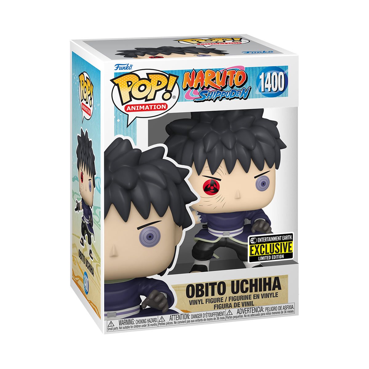 Funko Pop! - OBITO UCHIHA 1400 ENTERTAIMENT EARTH EXCLUSIVE