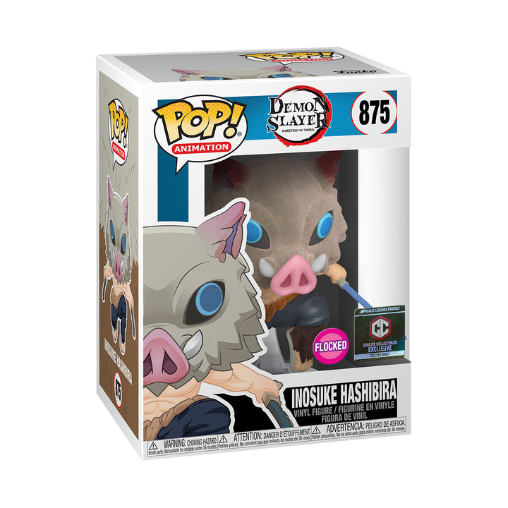 Funko Pop! - INOSUKE HASHIBIRA 875 FLOCKED CHALICE COLLECTIBLES EXCLUSIVE