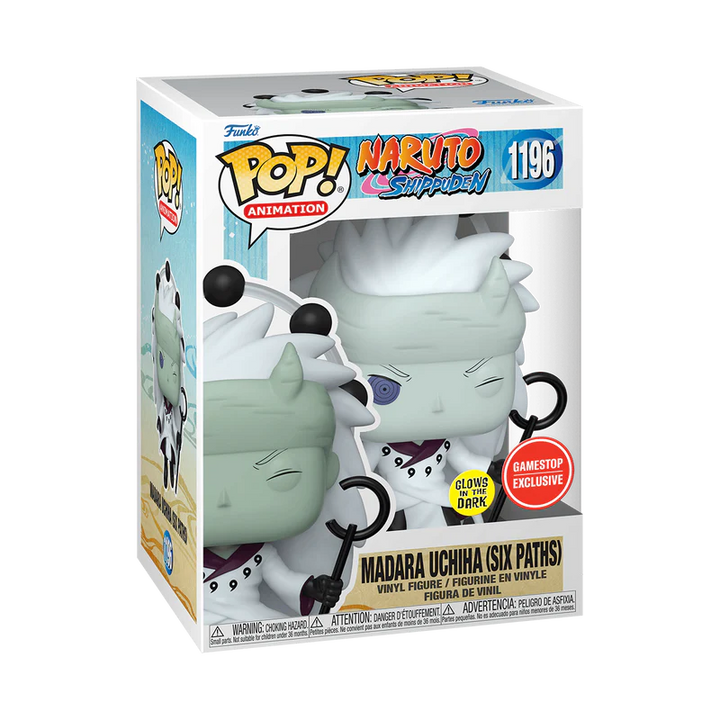 Funko Pop! - MADARA UCHIHA SIX PATHS 1196 GITD GAMESTOP EXCLUSIVE