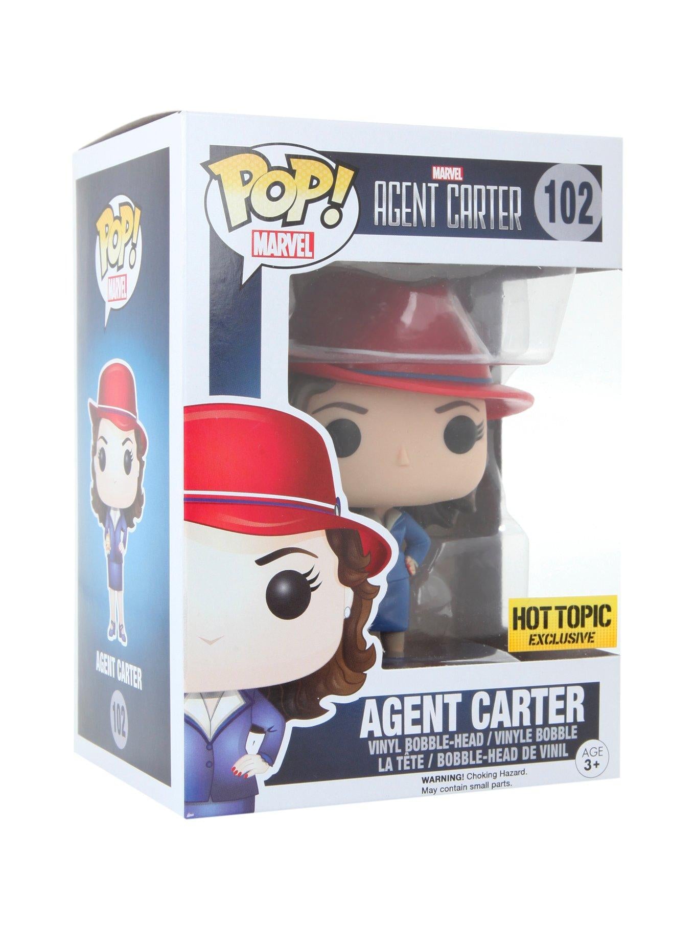 Funko Pop! AGENT CARTER 102 HOT TOPIC EXCLUSIVE