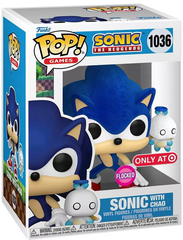 Funko Pop! - SONIC 1036 FLOCKED Target Exclusive