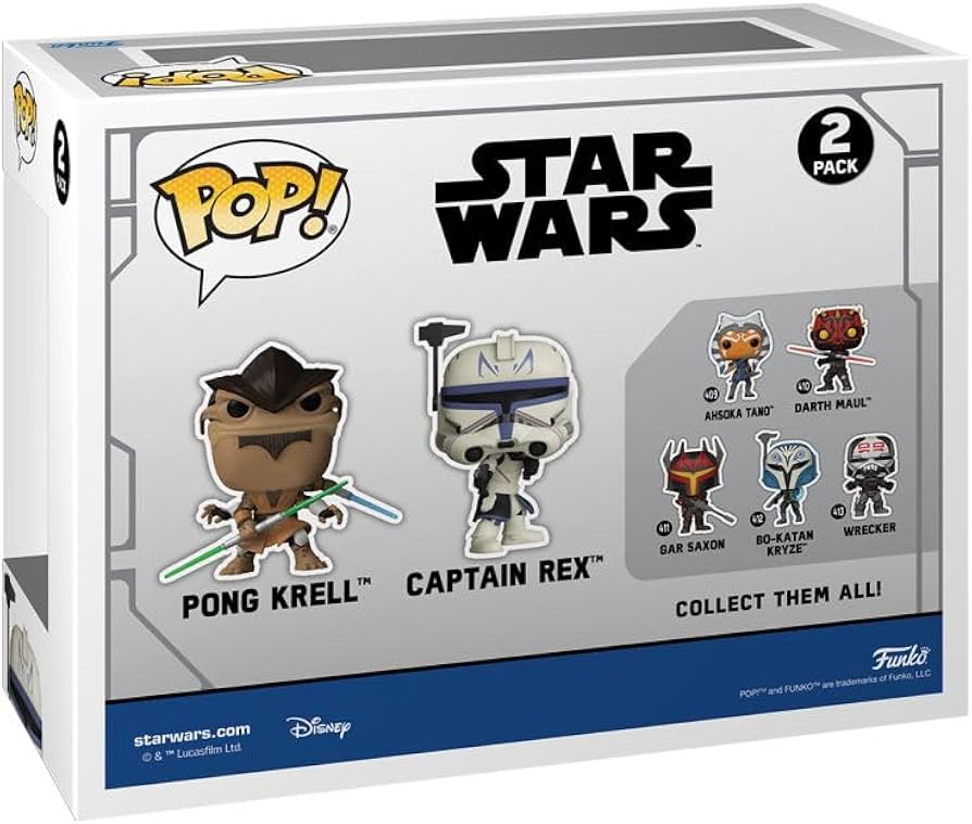 Funko Pop - PONG KRELL VS. CAPTAIN REX GAMESTOP EXCLUSIVE