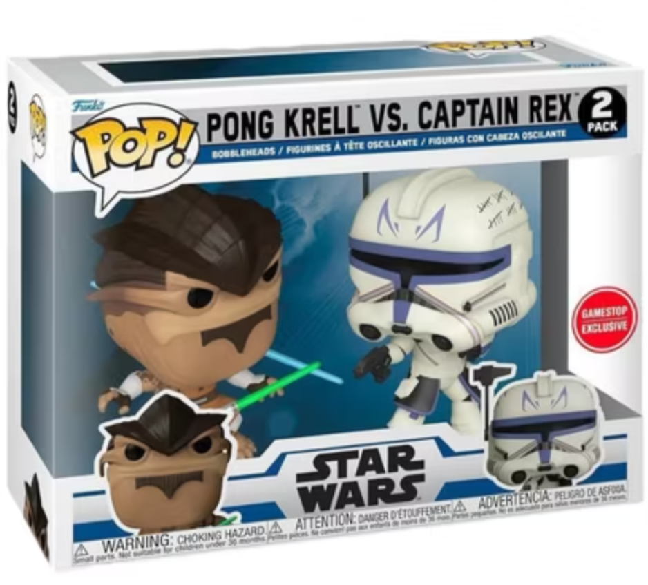 Funko Pop - PONG KRELL VS. CAPTAIN REX GAMESTOP EXCLUSIVE