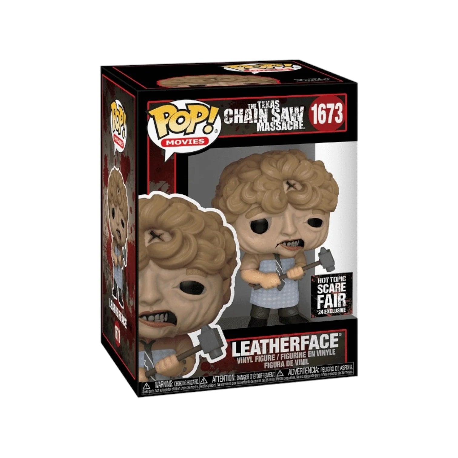 Funko Pop! -LEATHERFACE 1673 SCARE FAIR HOT TOPIC EXCLUSIVE