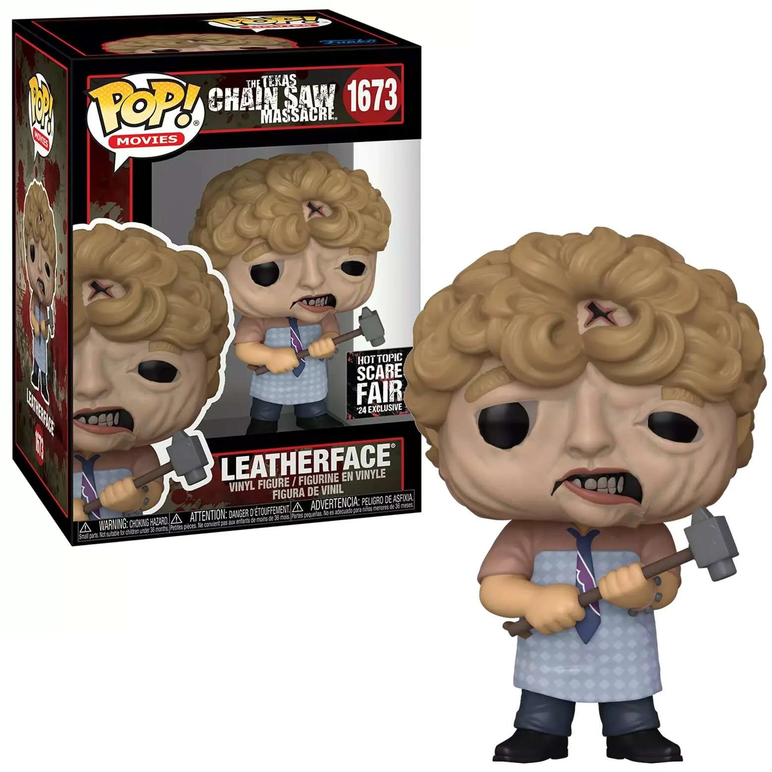 Funko Pop! -LEATHERFACE 1673 SCARE FAIR HOT TOPIC EXCLUSIVE