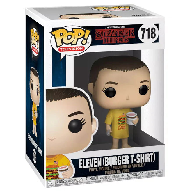 Funko Pop! - ELEVEN ( Burger T Shirt ) 718 STRANGER THINGS