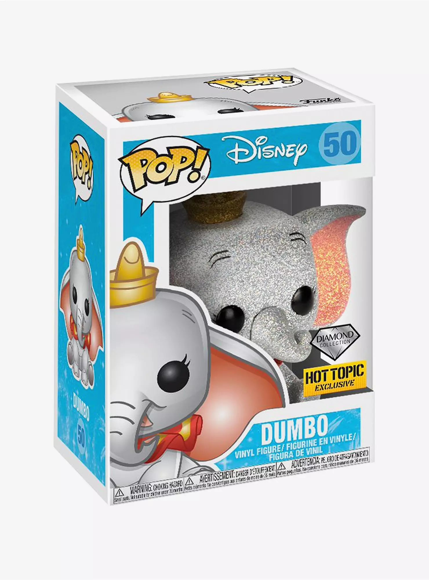 Funko Pop!- DUMBO 50 DIAMOND HOT TOPIC EXCLUSIVE