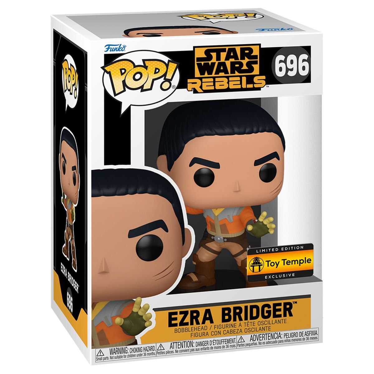 Funko Pop! - EZRA BRIDGER 696 TOY TEMPLE EXCLUSIVE