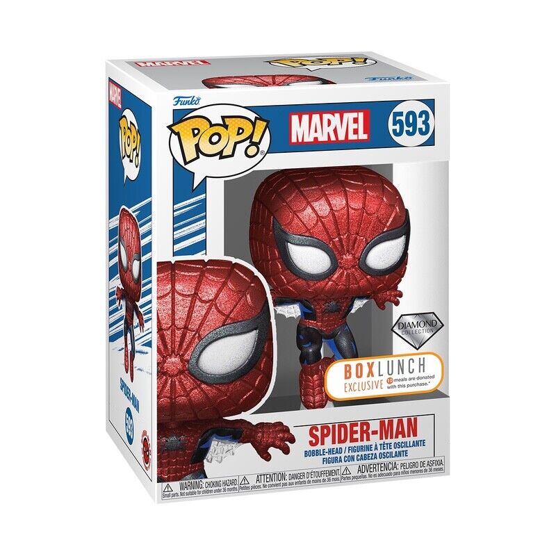FUNKO POP! SPIDER-MAN 593 DIAMOND BOX LUNCH EXCLUSIVE