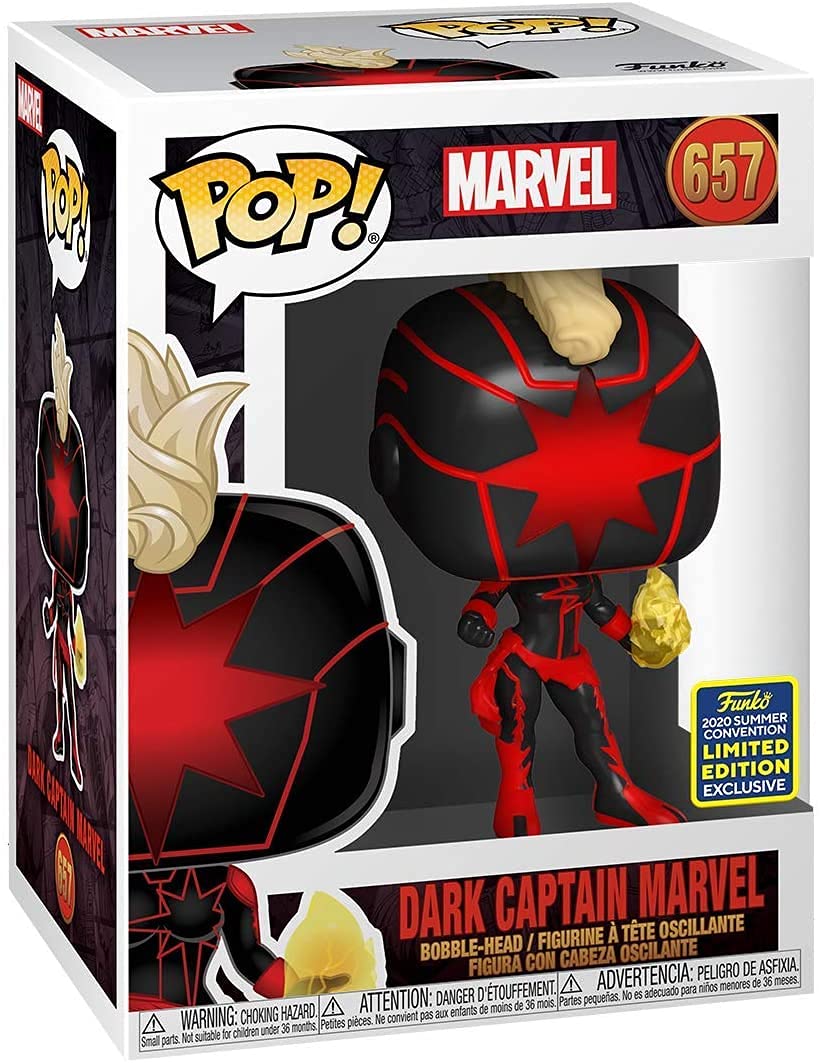 Funko Pop! - DARK CAPTAIN MARVEL 657 SHARED STICKER