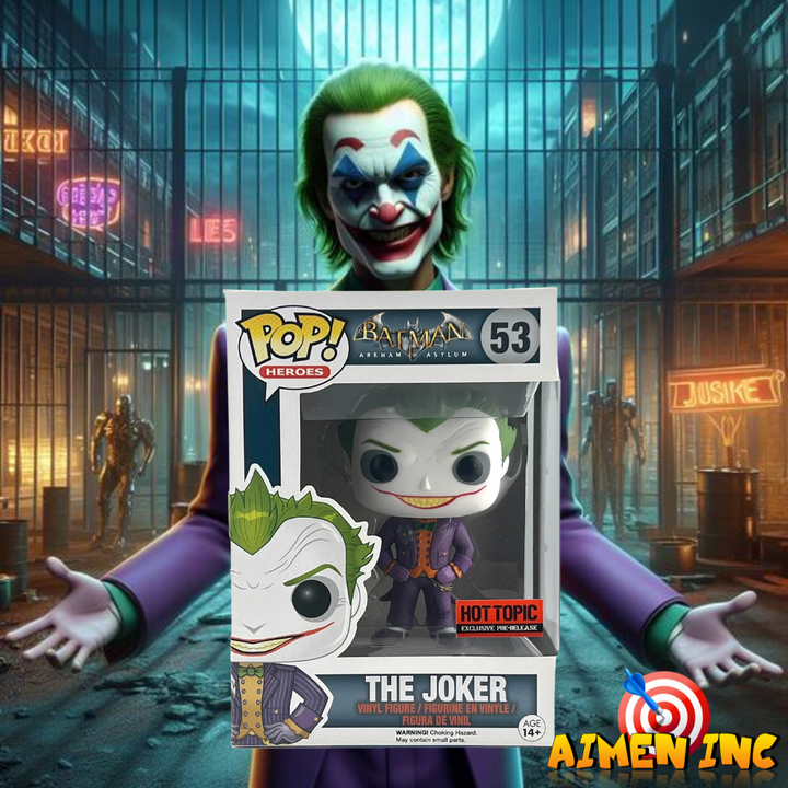 *DMG* Funko pop! Arkham Asylum: The joker 53 (HotTopic Pre-Release)