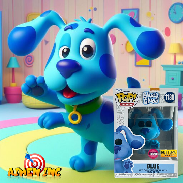 Funko pop! Blue’s clue’s: Blue 1180 flocked (hottopic exclusive)