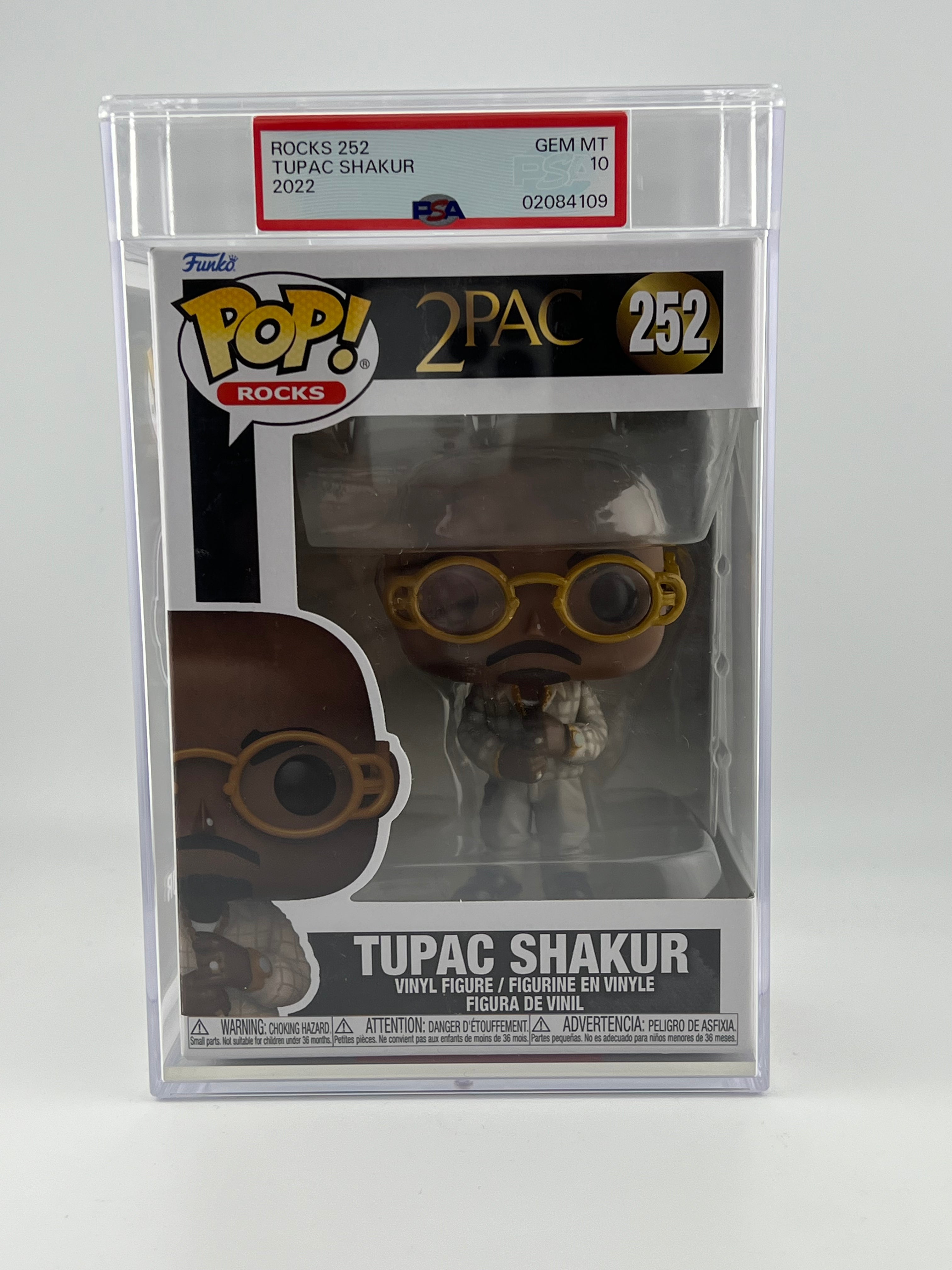 Funko Pop! Tupac Shakur 252 - PSA GEM MT 10 Grading