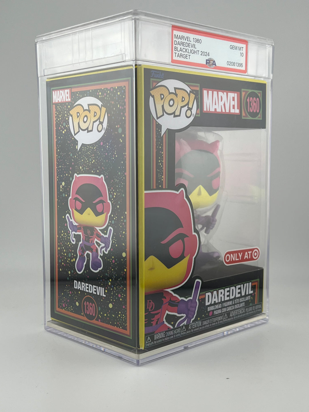 Funko Pop! Daredevil 1360 Blacklight - PSA GEM MT 10