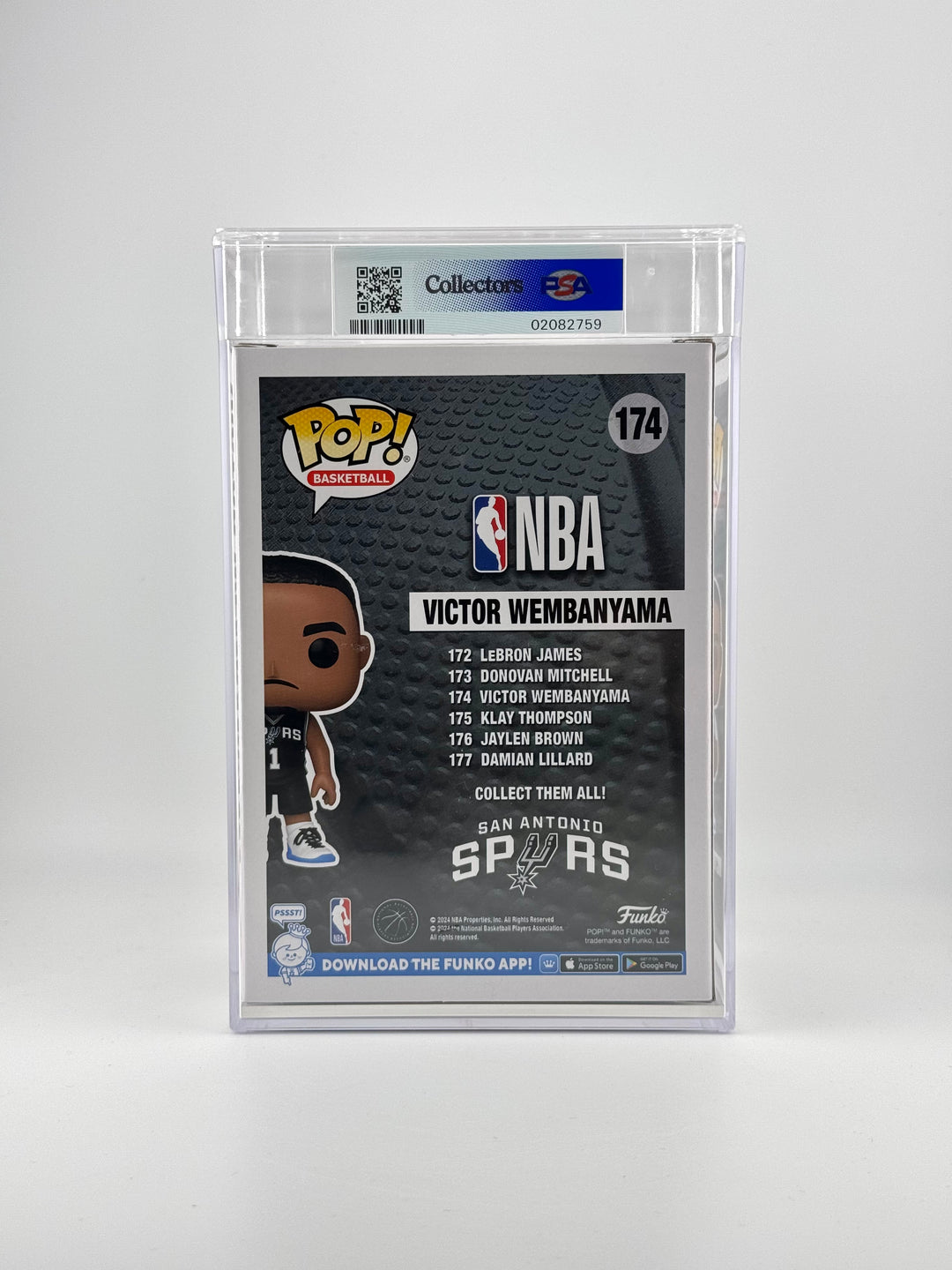 Funko Pop! Victor Wembanyama 174 PSA NM 8.5