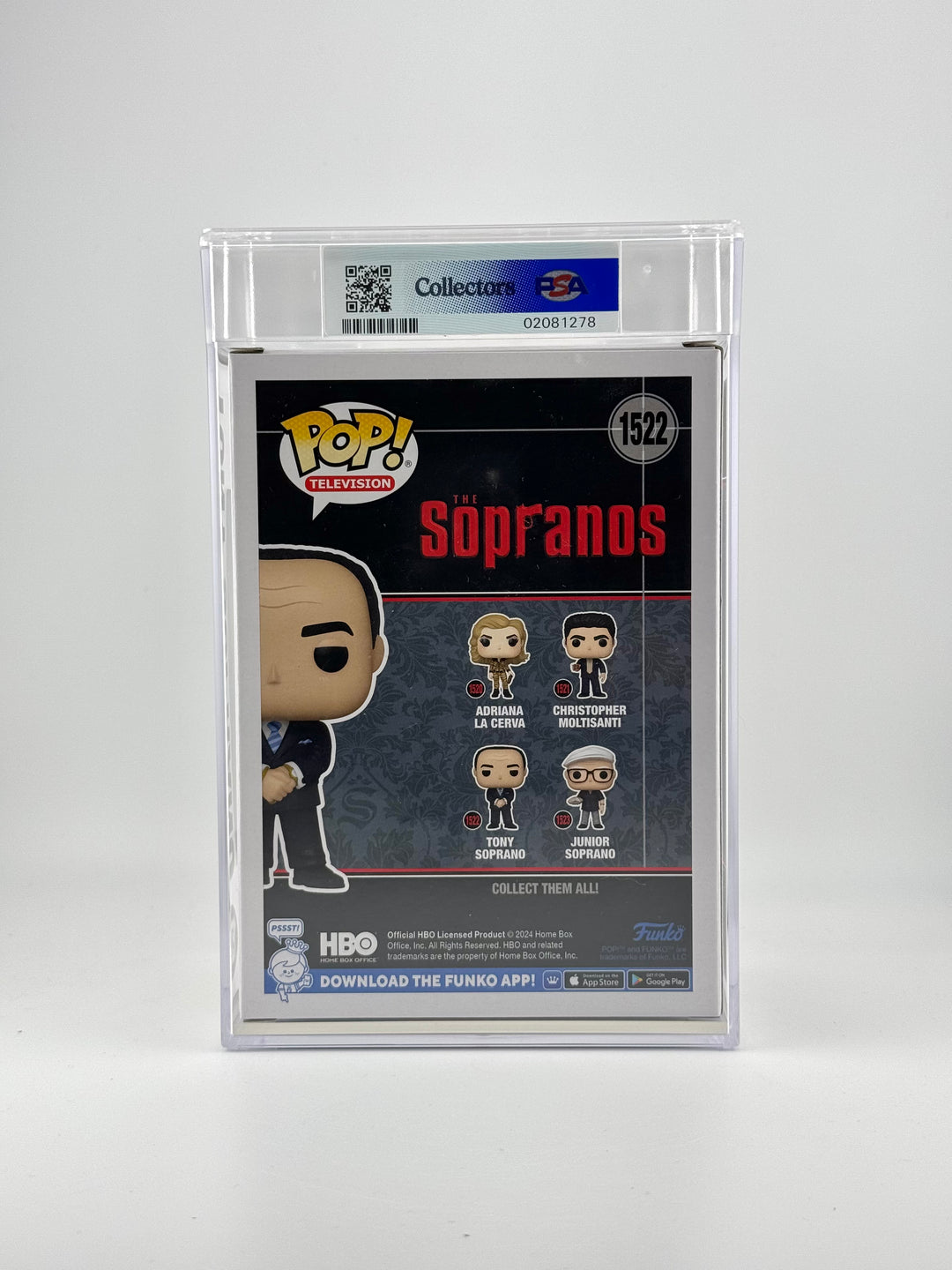 Funko Pop!  Tony Soprano 1522 PSA Mint 9