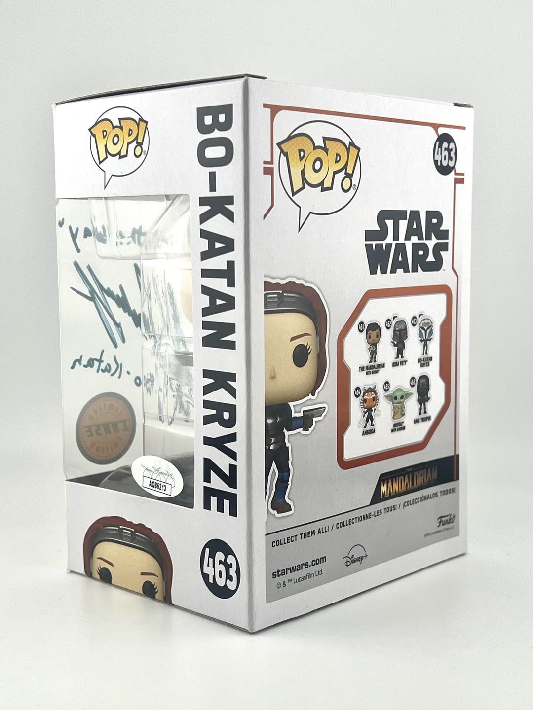 Bo-Katan Kryze Funko Pop Chase Edition Signed by Katee Sackhoff with Quote and JSA