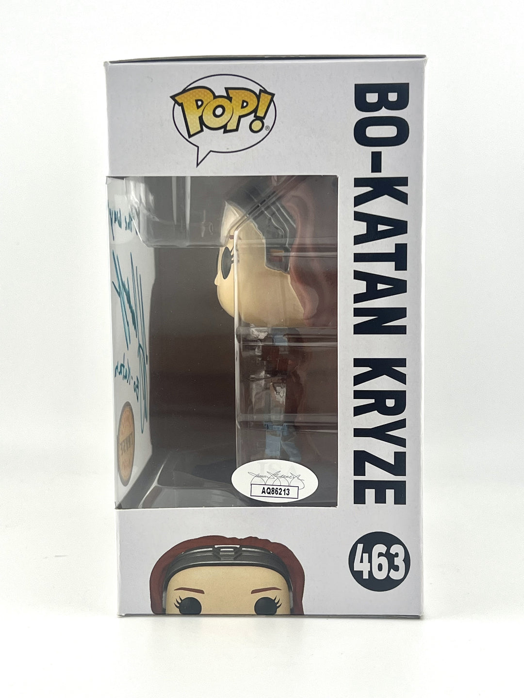 Bo-Katan Kryze Funko Pop Chase Edition Signed by Katee Sackhoff with Quote and JSA