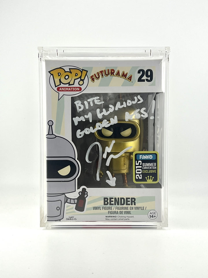 Autographed Funko Pop! Bender #29 - Futurama | John DiMaggio Signed | JSA Authenticated