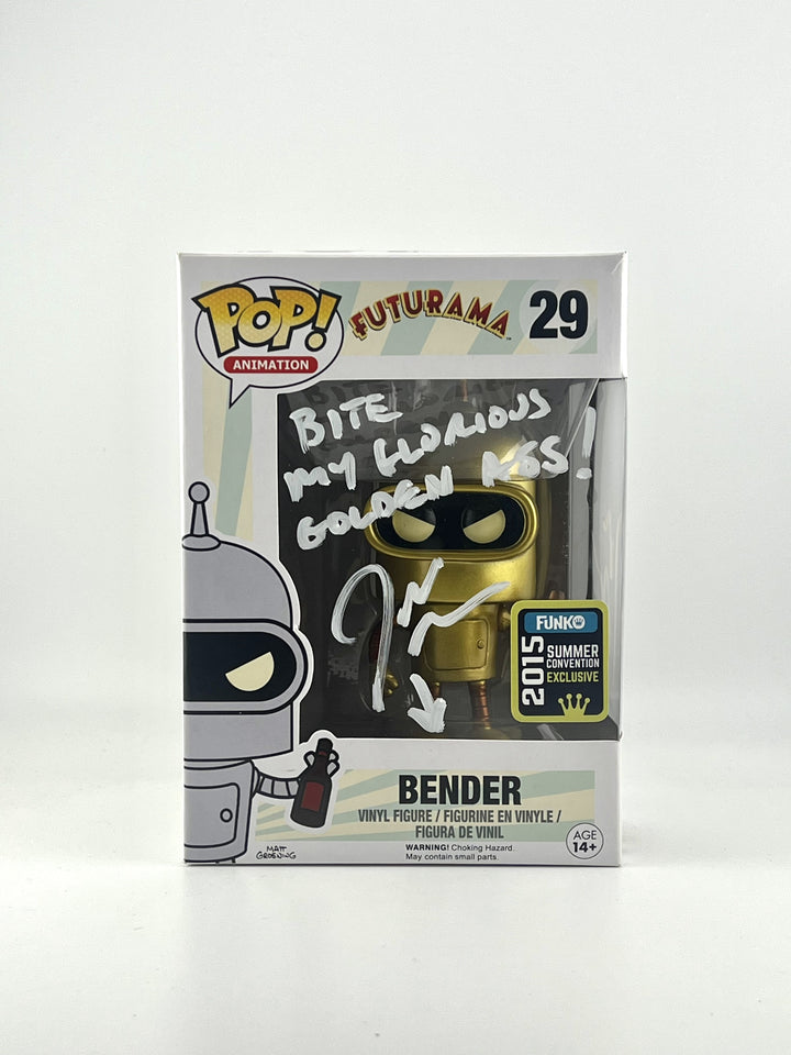 Autographed Funko Pop! Bender #29 - Futurama | John DiMaggio Signed | JSA Authenticated