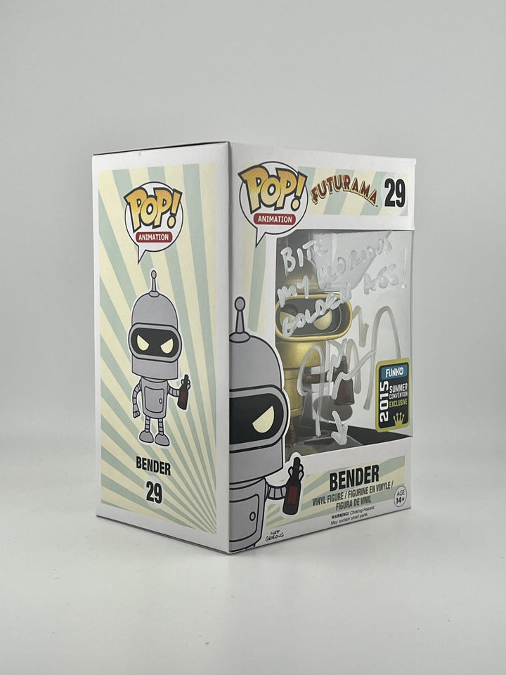 Autographed Funko Pop! Bender #29 - Futurama | John DiMaggio Signed | JSA Authenticated