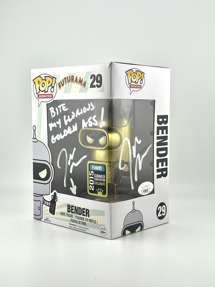 Autographed Funko Pop! Bender #29 - Futurama | John DiMaggio Signed | JSA Authenticated