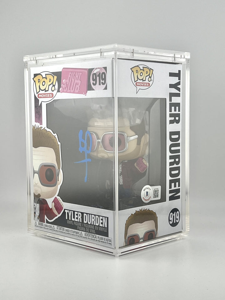 Signed Funko Pop! Tyler Durden #919 - Fight Club | Signed by Brad Pitt | Beckett Authenticated