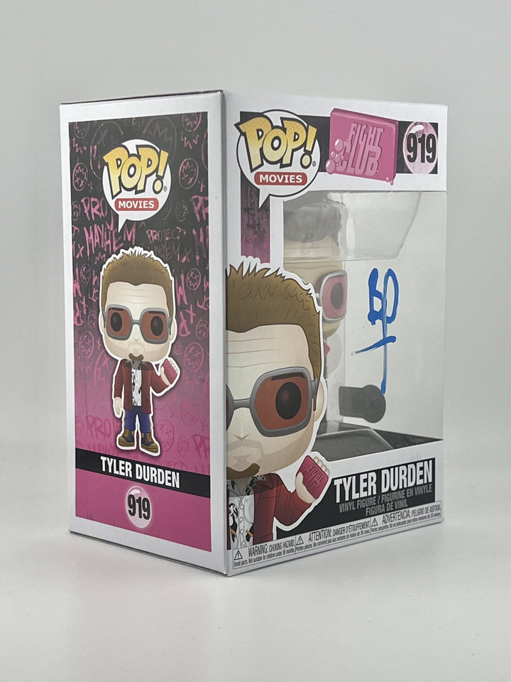 Signed Funko Pop! Tyler Durden #919 - Fight Club | Signed by Brad Pitt | Beckett Authenticated