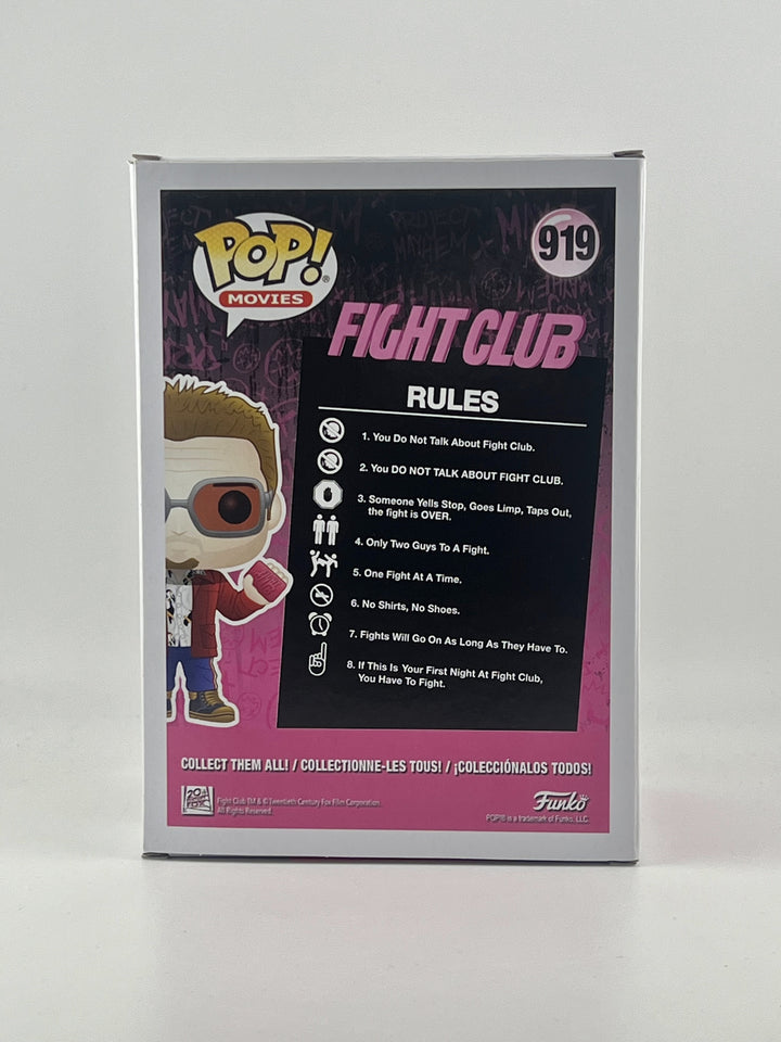 Signed Funko Pop! Tyler Durden #919 - Fight Club | Signed by Brad Pitt | Beckett Authenticated