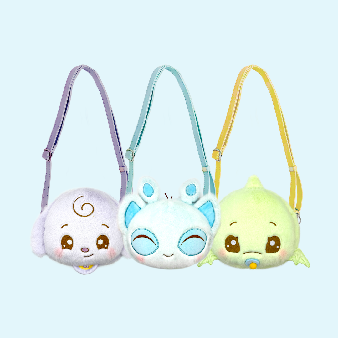 2025 SDCC Exclusive Neopets Purple Kacheek TOKYO Style Plushie Bag with Strap