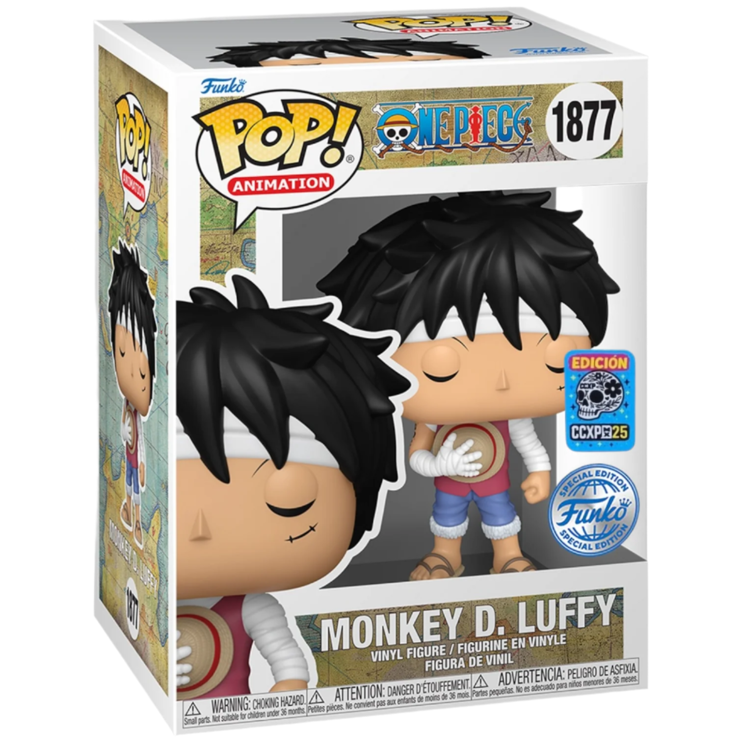 FUNKO POP! MONKEY D. LUFFY 1877 CCXP 25' EXCLUSIVE