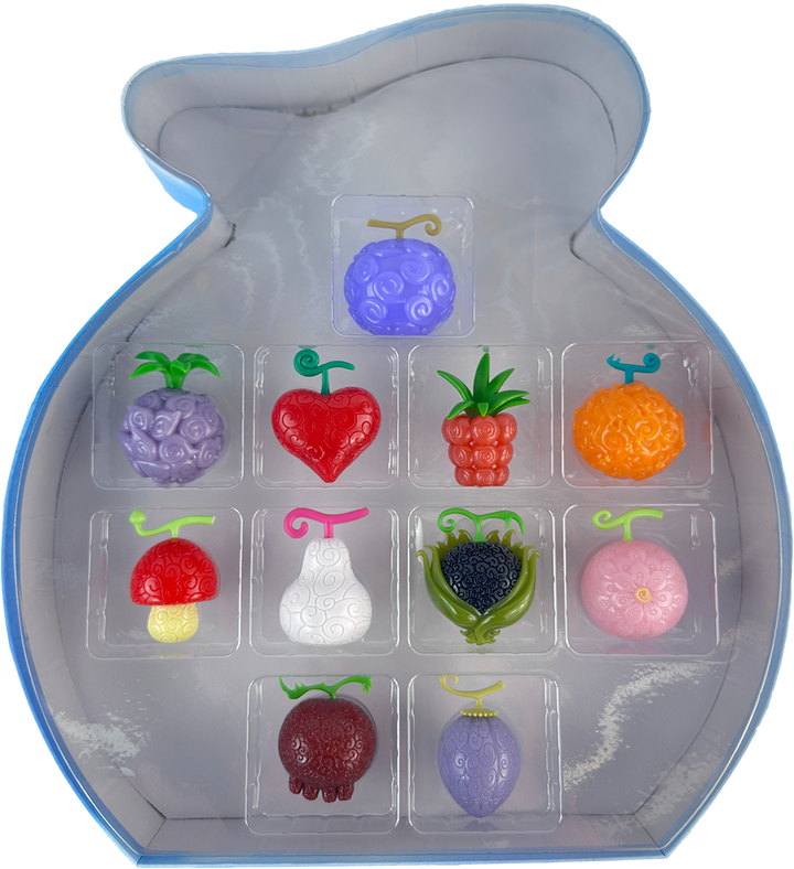 2025 SDCC Exclusive Toei Animation “One Piece” Devil Fruit 11‑Pack Light‑Up Squishy Figures