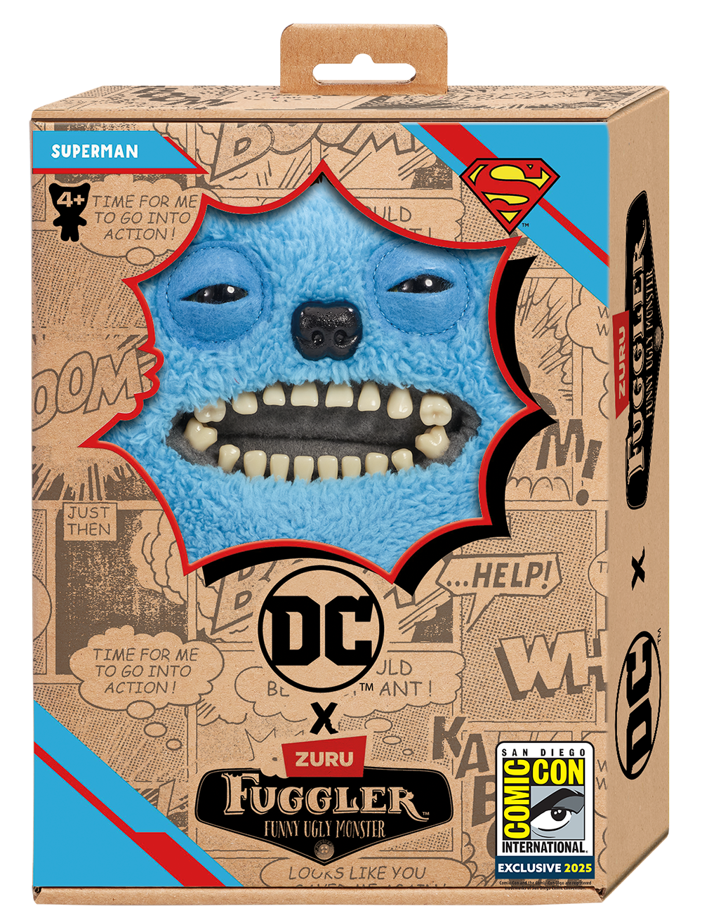 2025 SDCC Exclusive Fuggler X D.C. Comics Superman Plushie
