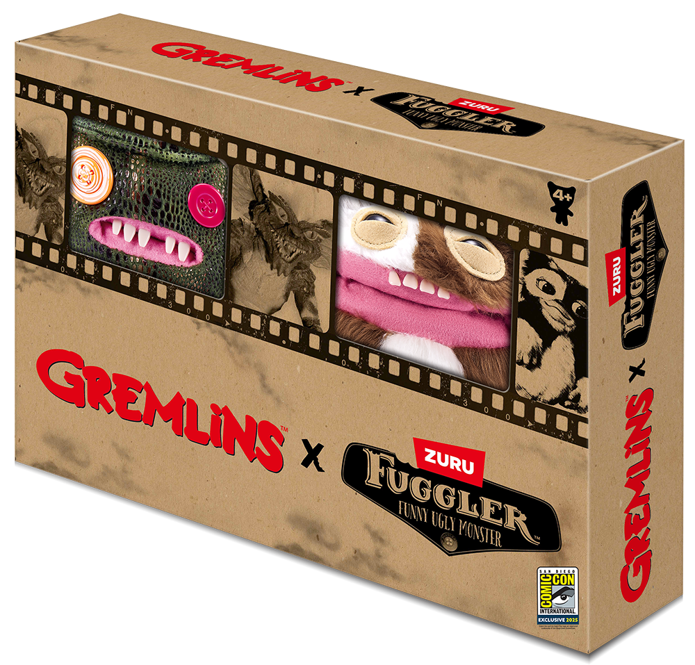 2025 SDCC Exclusive Fuggler X Gremlins Gizmo & Stripe 2-Pack Plushie Set
