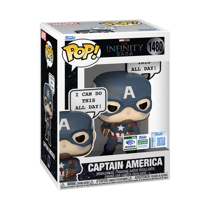 Funko Pop! Captain America 1480 WonderCon Exclusive