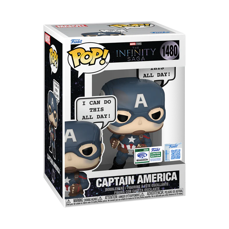 Funko Pop! Captain America 1480 WonderCon Exclusive