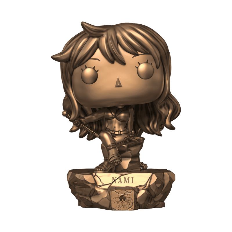 Pop! Plus Nami Statue (Bronze) with Pop! Protector - One Piece