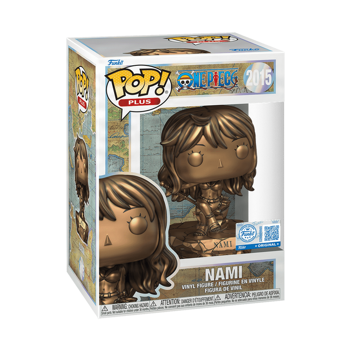 Pop! Plus Nami Statue (Bronze) with Pop! Protector - One Piece