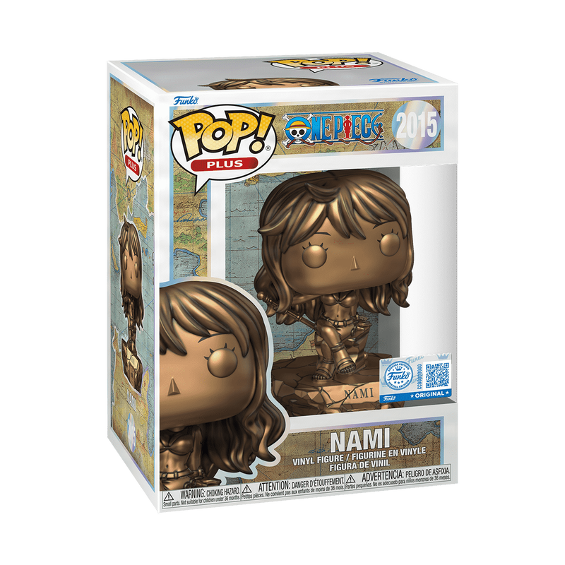 Pop! Plus Nami Statue (Bronze) with Pop! Protector - One Piece